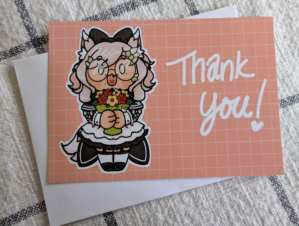 free (w/ purchase) - Lia thank-you card