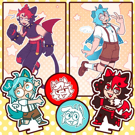$25 - Teal/Carmine merch set