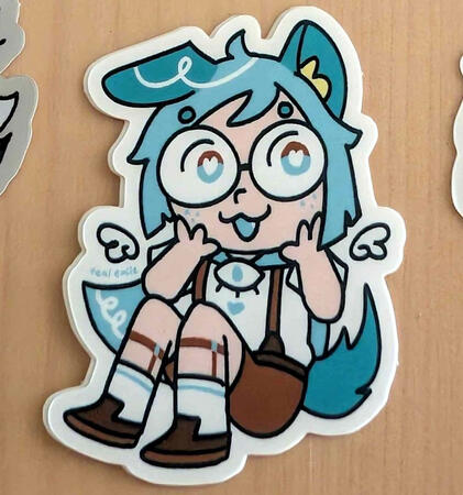 free - Teal sticker